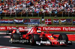 Sebastian Vettel (GER) Ferrari SF70H. 30.07.2017. Formula 1 World Championship, Rd 11, Hungarian Grand Prix, Budapest, Hungary, Race Day.