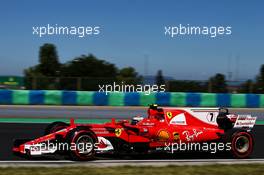 Kimi Raikkonen (FIN) Ferrari SF70H. 29.07.2017. Formula 1 World Championship, Rd 11, Hungarian Grand Prix, Budapest, Hungary, Qualifying Day.