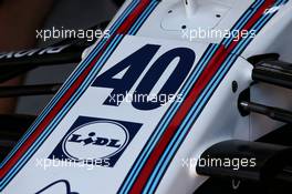 #40 for the Williams FW40 of Paul di Resta (GBR) Williams Reserve Driver. 29.07.2017. Formula 1 World Championship, Rd 11, Hungarian Grand Prix, Budapest, Hungary, Qualifying Day.