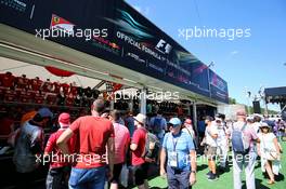 F1 Merchandise stand. 29.07.2017. Formula 1 World Championship, Rd 11, Hungarian Grand Prix, Budapest, Hungary, Qualifying Day.