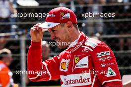 Sebastian Vettel (GER) Ferrari in qualifying parc ferme. 29.07.2017. Formula 1 World Championship, Rd 11, Hungarian Grand Prix, Budapest, Hungary, Qualifying Day.