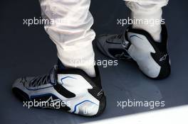 Paul di Resta (GBR) Williams Reserve Driver - racing boots. 29.07.2017. Formula 1 World Championship, Rd 11, Hungarian Grand Prix, Budapest, Hungary, Qualifying Day.