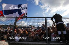 Lewis Hamilton (GBR) Mercedes AMG F1 with fans. 27.07.2017. Formula 1 World Championship, Rd 11, Hungarian Grand Prix, Budapest, Hungary, Preparation Day.