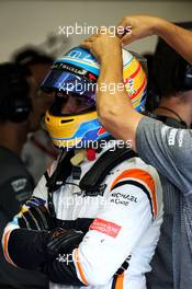 Fernando Alonso (ESP) McLaren. 01.09.2017. Formula 1 World Championship, Rd 13, Italian Grand Prix, Monza, Italy, Practice Day.