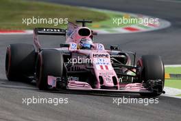 Sergio Perez (MEX) Sahara Force India F1   01.09.2017. Formula 1 World Championship, Rd 13, Italian Grand Prix, Monza, Italy, Practice Day.