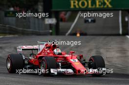 Sebastian Vettel (GER) Ferrari SF70H. 01.09.2017. Formula 1 World Championship, Rd 13, Italian Grand Prix, Monza, Italy, Practice Day.
