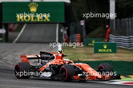 Stoffel Vandoorne (BEL) McLaren MCL32. 01.09.2017. Formula 1 World Championship, Rd 13, Italian Grand Prix, Monza, Italy, Practice Day.