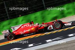 Kimi Raikkonen (FIN) Ferrari SF70H. 01.09.2017. Formula 1 World Championship, Rd 13, Italian Grand Prix, Monza, Italy, Practice Day.