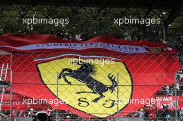 Ferrari fan club banner in the granstand. 01.09.2017. Formula 1 World Championship, Rd 13, Italian Grand Prix, Monza, Italy, Practice Day.