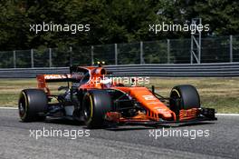 Stoffel Vandoorne (BEL) McLaren MCL32. 01.09.2017. Formula 1 World Championship, Rd 13, Italian Grand Prix, Monza, Italy, Practice Day.
