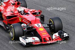 Sebastian Vettel (GER) Ferrari SF70H. 01.09.2017. Formula 1 World Championship, Rd 13, Italian Grand Prix, Monza, Italy, Practice Day.