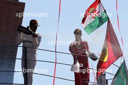 Lewis Hamilton (GBR) Mercedes AMG F1  and Sebastian Vettel (GER) Scuderia Ferrari  03.09.2017. Formula 1 World Championship, Rd 13, Italian Grand Prix, Monza, Italy, Race Day.