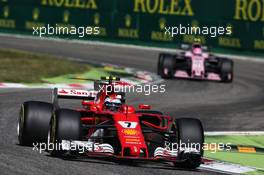 Kimi Raikkonen (FIN) Ferrari SF70H. 03.09.2017. Formula 1 World Championship, Rd 13, Italian Grand Prix, Monza, Italy, Race Day.