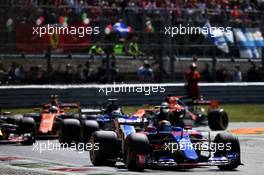 Carlos Sainz Jr (ESP) Scuderia Toro Rosso STR12. 03.09.2017. Formula 1 World Championship, Rd 13, Italian Grand Prix, Monza, Italy, Race Day.