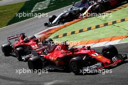 Kimi Raikkonen (FIN) Ferrari SF70H. 03.09.2017. Formula 1 World Championship, Rd 13, Italian Grand Prix, Monza, Italy, Race Day.