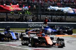 Fernando Alonso (ESP) McLaren MCL32. 03.09.2017. Formula 1 World Championship, Rd 13, Italian Grand Prix, Monza, Italy, Race Day.