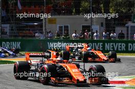 Stoffel Vandoorne (BEL) McLaren MCL32. 03.09.2017. Formula 1 World Championship, Rd 13, Italian Grand Prix, Monza, Italy, Race Day.