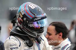 Lance Stroll (CDN) Williams F1 Team and Felipe Massa (BRA) Williams F1 Team  02.09.2017. Formula 1 World Championship, Rd 13, Italian Grand Prix, Monza, Italy, Qualifying Day.