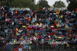 Fans in the grandstand. 02.09.2017. Formula 1 World Championship, Rd 13, Italian Grand Prix, Monza, Italy, Qualifying Day.