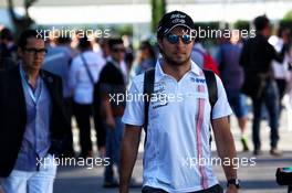 Sergio Perez (MEX) Sahara Force India F1. 03.09.2017. Formula 1 World Championship, Rd 13, Italian Grand Prix, Monza, Italy, Race Day.