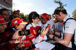 Rob Smedley (GBR) Williams Head of Vehicle Performance signs autographs for the fans. 03.09.2017. Formula 1 World Championship, Rd 13, Italian Grand Prix, Monza, Italy, Race Day.