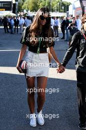 Linda Morselli, girlfriend of Fernando Alonso (ESP) McLaren. 03.09.2017. Formula 1 World Championship, Rd 13, Italian Grand Prix, Monza, Italy, Race Day.