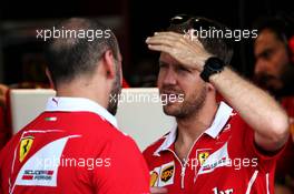 Sebastian Vettel (GER) Ferrari. 31.08.2017. Formula 1 World Championship, Rd 13, Italian Grand Prix, Monza, Italy, Preparation Day.