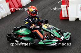 Max Verstappen (NLD) Red Bull Racing RB13 at a Heineken Karting event. 31.08.2017. Formula 1 World Championship, Rd 13, Italian Grand Prix, Monza, Italy, Preparation Day.