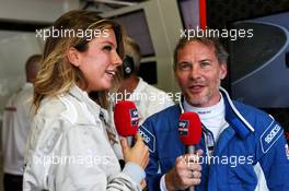 (L to R): Federica Masolin (ITA) Sky F1 Italia Presenter after her ride in the Two-Seater F1 Experiences Racing Car, driven by Jacques Villeneuve (CDN). 31.08.2017. Formula 1 World Championship, Rd 13, Italian Grand Prix, Monza, Italy, Preparation Day.