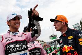 (L to R): Esteban Ocon (FRA) Sahara Force India F1 Team with Max Verstappen (NLD) Red Bull Racing at a Heineken Karting event. 31.08.2017. Formula 1 World Championship, Rd 13, Italian Grand Prix, Monza, Italy, Preparation Day.