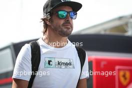 Fernando Alonso (ESP) McLaren. 31.08.2017. Formula 1 World Championship, Rd 13, Italian Grand Prix, Monza, Italy, Preparation Day.
