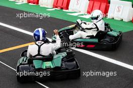 David Coulthard (GBR) Red Bull Racing and Scuderia Toro Advisor / Channel 4 F1 Commentator at a Heineken Karting event. 31.08.2017. Formula 1 World Championship, Rd 13, Italian Grand Prix, Monza, Italy, Preparation Day.