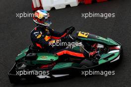 Daniel Ricciardo (AUS) Red Bull Racing RB13 at a Heineken Karting event. 31.08.2017. Formula 1 World Championship, Rd 13, Italian Grand Prix, Monza, Italy, Preparation Day.