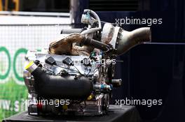 The 2018 F2 engine. 31.08.2017. Formula 1 World Championship, Rd 13, Italian Grand Prix, Monza, Italy, Preparation Day.