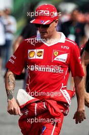 Kimi Raikkonen (FIN) Ferrari. 31.08.2017. Formula 1 World Championship, Rd 13, Italian Grand Prix, Monza, Italy, Preparation Day.