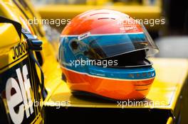 The helmet of Jean-Pierre Jabouille (FRA) on the Renault RS01. 26.05.2017. Formula 1 World Championship, Rd 6, Monaco Grand Prix, Monte Carlo, Monaco, Friday.