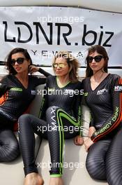 Sahara Force India F1 Team - Hype Energy Drink girls. 26.05.2017. Formula 1 World Championship, Rd 6, Monaco Grand Prix, Monte Carlo, Monaco, Friday.