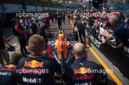 Red Bull Racing RB13 of Max Verstappen (NLD) Red Bull Racing. 26.05.2017. Formula 1 World Championship, Rd 6, Monaco Grand Prix, Monte Carlo, Monaco, Friday.