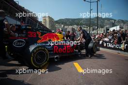 Red Bull Racing RB13 of Max Verstappen (NLD) Red Bull Racing. 26.05.2017. Formula 1 World Championship, Rd 6, Monaco Grand Prix, Monte Carlo, Monaco, Friday.