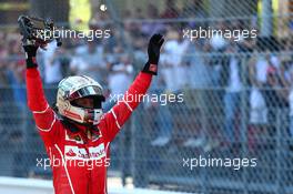 1st place Sebastian Vettel (GER) Ferrari. 28.05.2017. Formula 1 World Championship, Rd 6, Monaco Grand Prix, Monte Carlo, Monaco, Race Day.