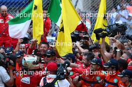 1st place Sebastian Vettel (GER) Ferrari. 28.05.2017. Formula 1 World Championship, Rd 6, Monaco Grand Prix, Monte Carlo, Monaco, Race Day.