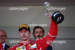 2nd place Kimi Raikkonen (FIN) Ferrari. 28.05.2017. Formula 1 World Championship, Rd 6, Monaco Grand Prix, Monte Carlo, Monaco, Race Day.