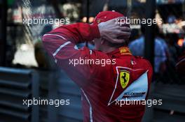Kimi Raikkonen (FIN) Ferrari at the podium. 28.05.2017. Formula 1 World Championship, Rd 6, Monaco Grand Prix, Monte Carlo, Monaco, Race Day.
