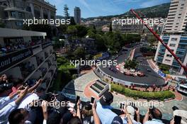 Kimi Raikkonen (FIN) Ferrari SF70H leads at the start of the race. 28.05.2017. Formula 1 World Championship, Rd 6, Monaco Grand Prix, Monte Carlo, Monaco, Race Day.
