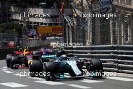 Valtteri Bottas (FIN) Mercedes AMG F1 W08 at the start of the race. 28.05.2017. Formula 1 World Championship, Rd 6, Monaco Grand Prix, Monte Carlo, Monaco, Race Day.
