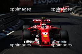 Kimi Raikkonen (FIN) Ferrari SF70H. 28.05.2017. Formula 1 World Championship, Rd 6, Monaco Grand Prix, Monte Carlo, Monaco, Race Day.