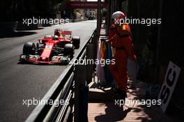 Sebastian Vettel (GER) Ferrari SF70H. 28.05.2017. Formula 1 World Championship, Rd 6, Monaco Grand Prix, Monte Carlo, Monaco, Race Day.
