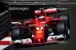 Kimi Raikkonen (FIN) Ferrari SF70H. 27.05.2017. Formula 1 World Championship, Rd 6, Monaco Grand Prix, Monte Carlo, Monaco, Qualifying Day.