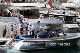 Williams boats in the scenic Monaco Harbour.  27.05.2017. Formula 1 World Championship, Rd 6, Monaco Grand Prix, Monte Carlo, Monaco, Qualifying Day.