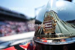 A fire marshal's helmet. 28.05.2017. Formula 1 World Championship, Rd 6, Monaco Grand Prix, Monte Carlo, Monaco, Race Day.